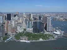 click to zoom Battery Park and South Manhattan from helicopter, New York City, USA