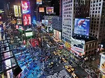 click to zoom Times Square at night, New York City, USA